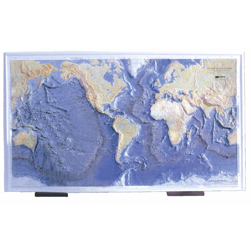 Hubbard Scientific Map Ocean Floor Raised Relief