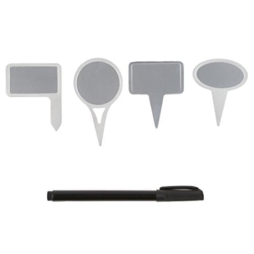 Trudeau Maison cheese labelling set, 4 pointed labels with pen for marking cheeses