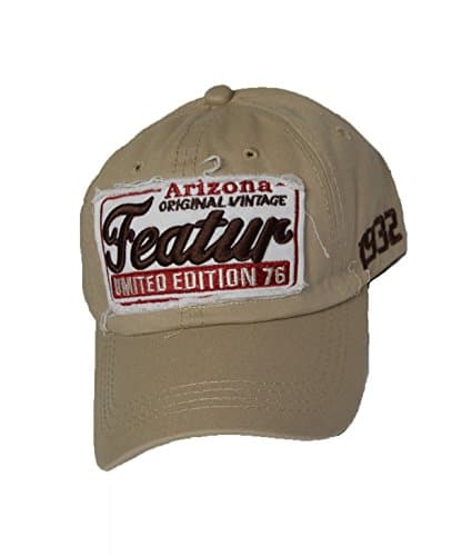 New distressed baseball cap Arizona Beige