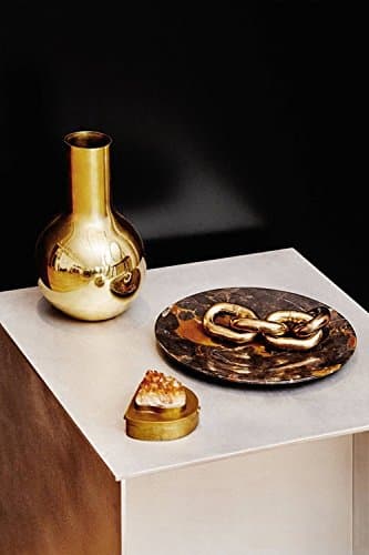 XINYOUER Brass gold ceramic vase,Package quantity:1|Size:9"-A