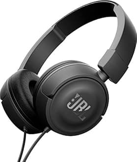 JBL T450 On-Ear Headphones with Mic (Black)