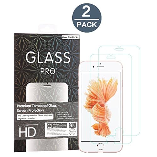(2 Pack) iPhone 8 Plus 7 Plus 6 Plus 6S Plus Screen Protector, Abestbox® [0.26mm Thickness] 99.9% Light Transmission, 9H HD Premium Tempered Glass for iPhone 8 Plus/ 7 Plus/ 6 Plus/ 6S Plus (5.5 " ONLY)