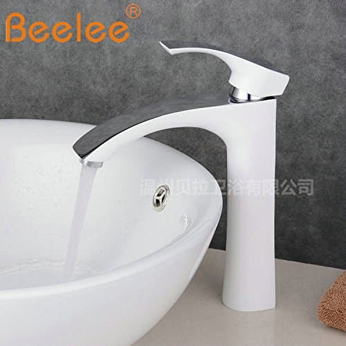 DZXYA Upscale full copper waterfall paint sit-on single hole cold water on the basin basin faucet B