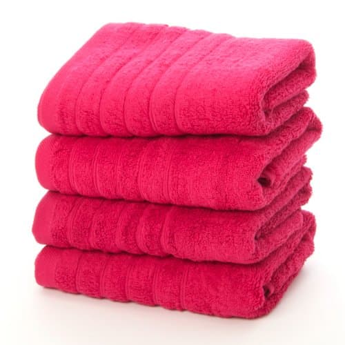 Egyptian Cotton Hand Towels x 4 - Raspberry Pink