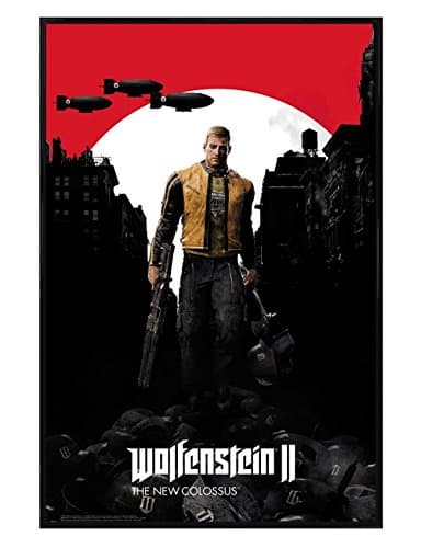 Wolfenstein 2 Gloss Black Framed Maxi Poster 61x91.5cm
