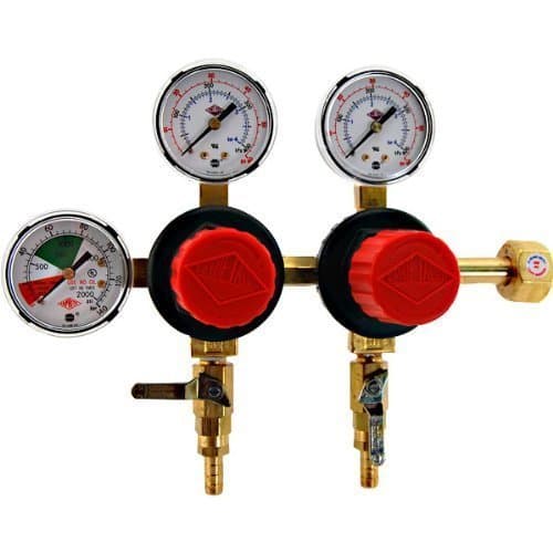 TapRite Separate Pressure Adjusting 2 Product CO2 Regulator by Taprite