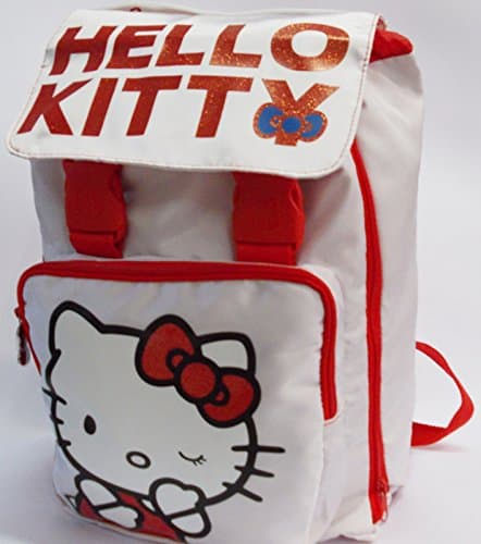 Schoolbag white/red kitty manga backpack-hello kity-new
