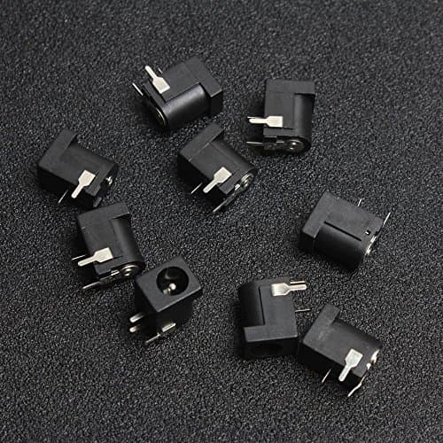 DIKAVS Breadboard-friendly 2.1mm DC Barrel Jack (Pack of 10)