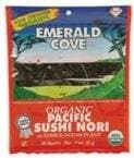 EMERALD COVE SUSHI NORI TSTD ORG, 10 PC