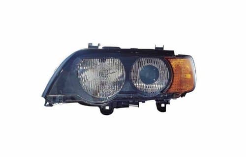 BMW X5 Replacement Headlight Assembly HID w/ Yellow Turn Indicator - 1-Pair