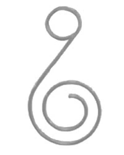 Swirl Silver Ornament Hooks [1067110]