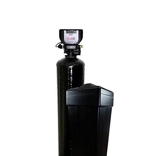 FLEXX PRO Series Water Softener with Smartphone Programming - Commercial Grade - Rugged and Long Lasting - American-Made Fiberglass tank & chrome cover (10 GPM)