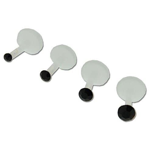 Bioflex Monroe Labret Lip Ring with Black Top