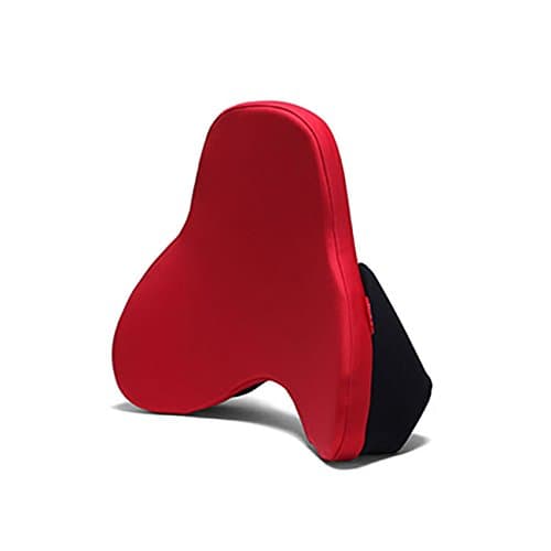 COVA Lumber Support Red - Premium Pelvis Support Back Cushion - 2 Year Warranty - for Home Office and Car Seat