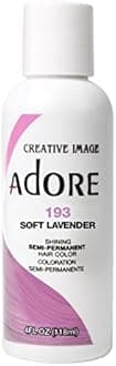 Adore Semi-Permanent Haircolor #193 Soft Lavender 4 Ounce (118ml) (6 Pack)