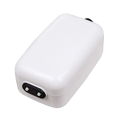 Aquarium Air Pump, LNSTUDIO 2 Outlets Adjustable Oxygen pump with 2 Silicone Tubes-2 Air Stone-2 Air Valves (15W)