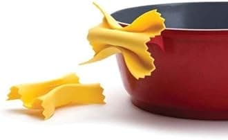 Farfalloni-Shaped Pot Holders | Pot Holders for Kitchen Cookware | Silicone Oven Mitts | Fun Kitchen Gadgets | from a Collection of Different Pasta-Shaped Unique Kitchen Gadgets | by Monkey Business