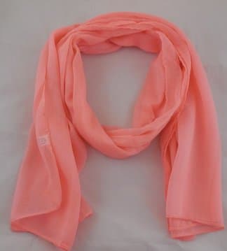 MUM42315G Solid Peach Colored Scarf