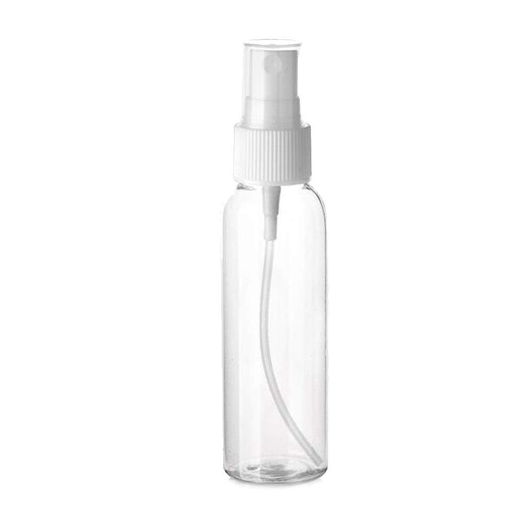 charmsamx 10 Pcs Liquid Spray Bottle, Plastic Transparent Refillable Container Reusable Pump Atomizer Empty Fine Mist Spray Bottles for Travel Household Use