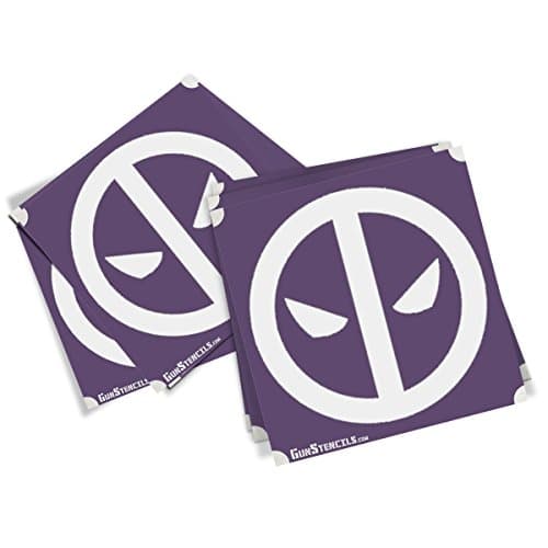 Deadpool Stencils for Guns, Magazines and Accessories - 5 Pack