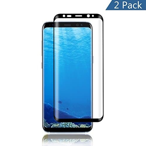 Galaxy S8 Plus Screen Protector [2 Pack] Ymingam Full Screen Coverage 3D PET Screen Protector Film Case Friendly for Samsung Galaxy S8 Plus (Black)