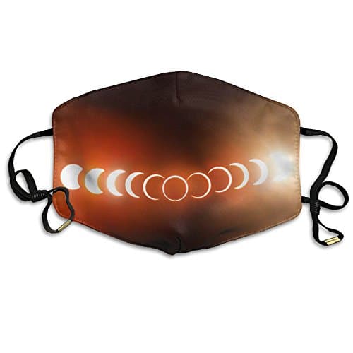 Stylish Fashion A Solar Eclipse Spectacular Solar Eclipse Face Flu Dust-proof 100% Polyester Mask