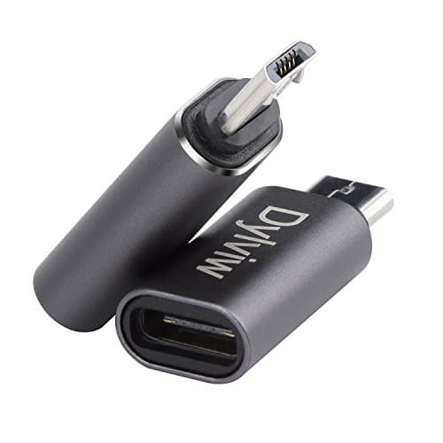 USB-C (female) OTG Adapter, Dylviw 2 pack Micro USB (male) to Type C (female) Adapter for Samsung Galaxy S7 / S7 Edge and more