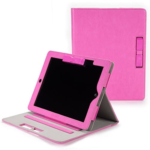 Best Apple iPad Gen 2/3/4 Smart Case with Multiple Features and Screen Cleaner - Gwee iPad Mini Racer Case™ - Protective iPad Cover, Multi-Angle iPad Stand, and Microfiber Screen Cleaner