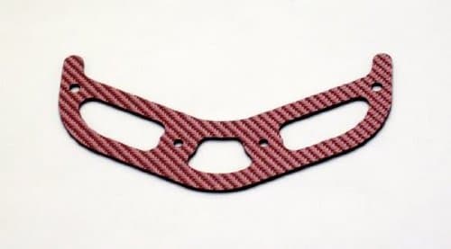 CF Tail Boom Fin, Red: T-Rex 500