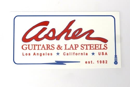 Asher Guitars "All Weather" Rectangle Sticker