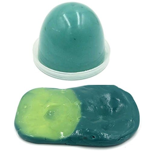 50g Plastic Box Heat Sensitive Putty Temperature Sensing Soil Clay Mud Magic Toy for Kids (Green to Yellow)