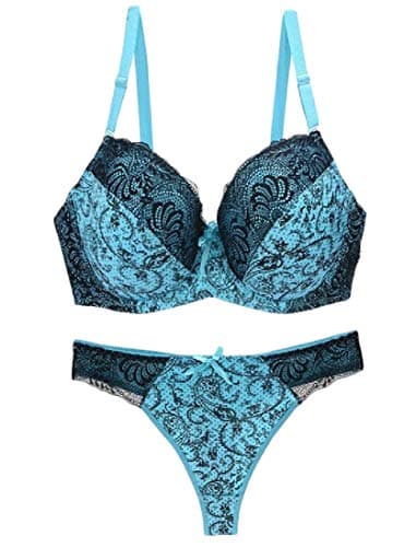 Energy Womens Lace Plus-Size Full-Coverage Adjustable Underwire Bra Sets