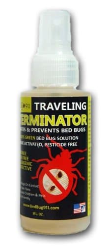 Bed Bug 911 Natural Bed Bug Spray, 3 oz. Travel Size (4-Pack)