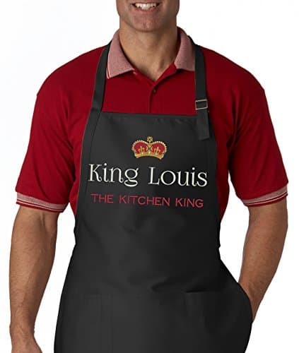 King Name Personalized Chef Embroidered Apron