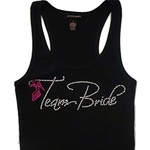 Crystal Team Bride Tank Top (Small, Black)