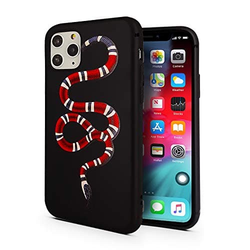 Case for iPhone 11 Pro | Red Snake Designer Durability Protective Cover/Bumper/Skin/Cushion (Compatible only with The 5.8" iPhone 11 Pro - 2019) (Red)