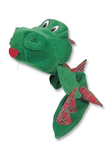 Fun Nessie Hat and Tail Green and Red
