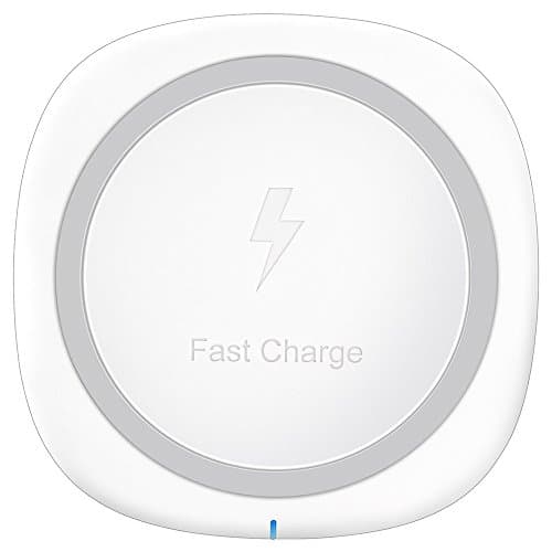 Fast Wireless Charger: Charging Pad for Apple iPhone X iPhone 8 Plus Android Samsung Note 8 6 5 S8 S7 S6 Edge+ Google Nexus 4 5 6 7 LG G3 G4 G6 V30 and all Qi Enabled Phones [AC Adapter Included]