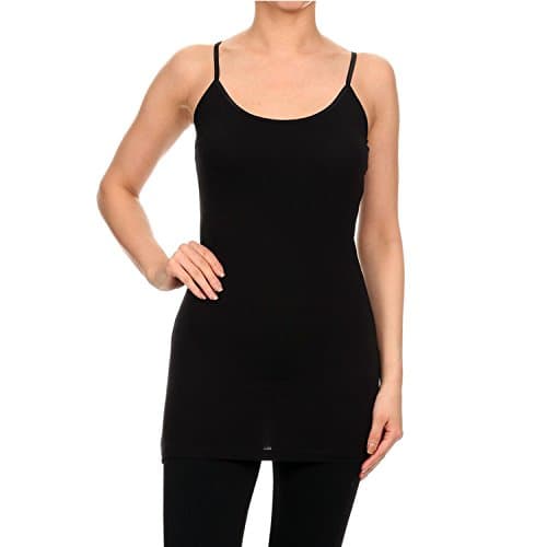 RouA 205S-3 Basic Long Tank Top B,W,Kgrn,Tm (L)