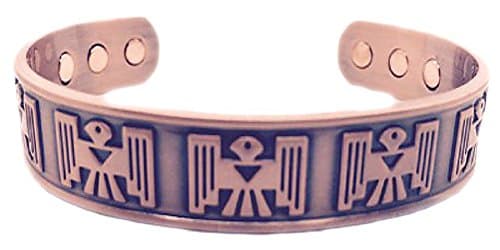 Magnetic Solid Copper Thunderbird Phoenix Cuff Bracelet