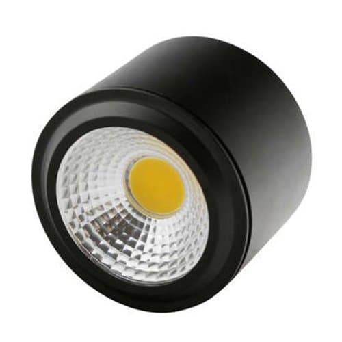 Brightsky 3w Warm White COB LED Lamp Surface Mounted Ceiling Downlight Spotlight Black Housing
