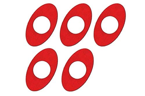 5 Oval Tapes Sticker for Freestyle Libre Sensor (red)