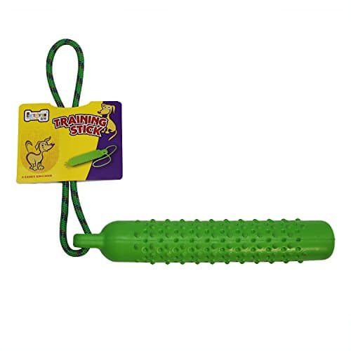 Training Dummy Toy, Durable Dog Training Sticks with Squeaker, Teeth Grinding &amp; Interactive Toy for Small Dog (Cucumber, 24.6x2 Inches)