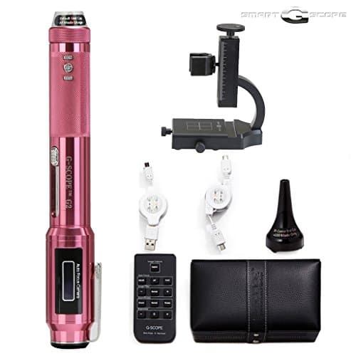 [GENIETECH] SMART G-SCOPE 10X-250X LED Lighted Auto Focus Digital Microscope &amp; Telescope High Precision Stand Package - 8 Colors (G2: Pink)