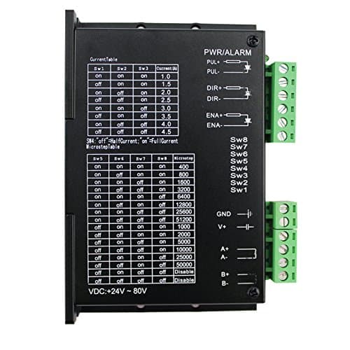 Stepper Driver 1.0A-4.5A 24VDC-80VDC Fit 2 Phase NEMA23 NEMA86 Hybrid Stepper Motor