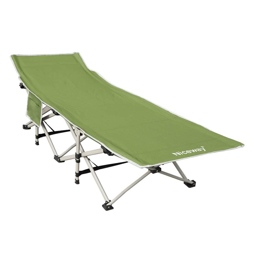 Niceway Oxford Portable Folding Bed Camping Cot with Storage Bag