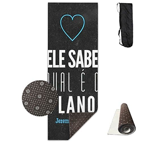 NEW EKE SABE QUAL E O PLANO Ultra-durable, Non-slip, Fitness Mat For Home Gym Floors - Suitable For Foam Yoga Mat For Sports, Yoga And Pilates