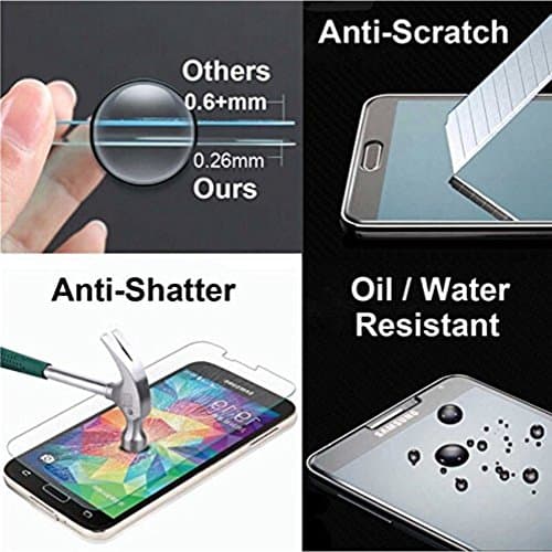 iPhone 6 Screen Protector, OPSEC Premium Tempered Ballistics Glass, 0.26mm Ultra-clear, Perfect Fit for Apple iPhone 6 and iPhone 6s 4.7" Maximum Screen Protection from All Hazards