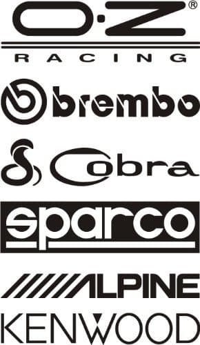 2 x 6 Car Stack Stickers (Silver). Vinyl Decal Graphic. Approx 200mm in Length.