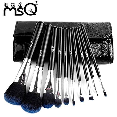 YAOCAN 10Pcs MSQ Cosmetic Makeup Brush Set